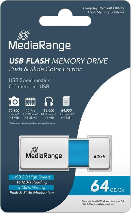 Actual product image MediaRange MR974 (64 GB, USB-A)