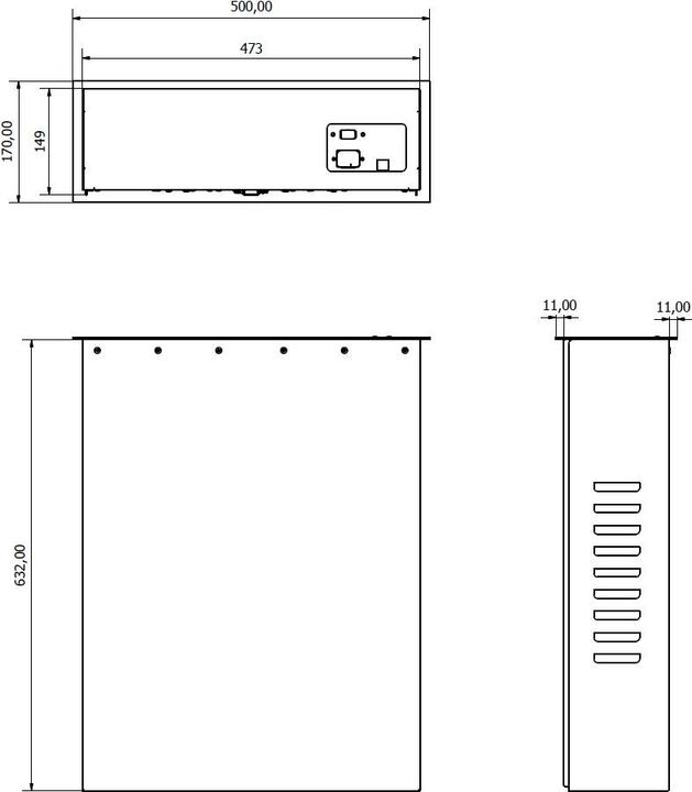 Produktbild DSS Monitor Lift, schwarz, Metall, 19" /Inox Deckel (5 kg)