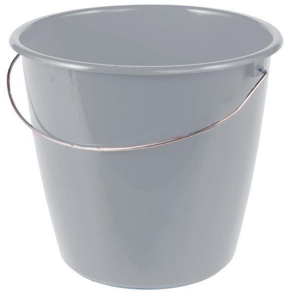 keeeper Secchio per la pulizia "erik", rotondo, 5 litri, grigio nordico, Pattumiera, Grigio