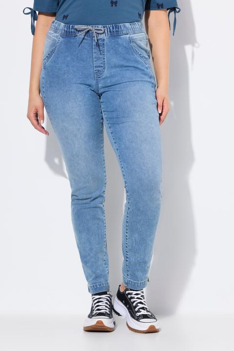 Immagine prodotto Ulla Popken Jeggings modello Sienna con taglio della gamba aderente e cintura elastica (48)