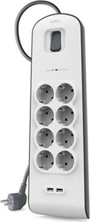 Actual product image Belkin BSV804VF2M (8x, CEE 7/3, 2 m)