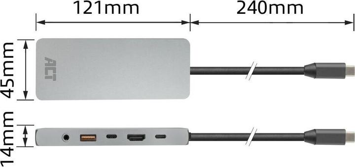 Actual product image ACT AC7095 (USB-C, 6 ports)
