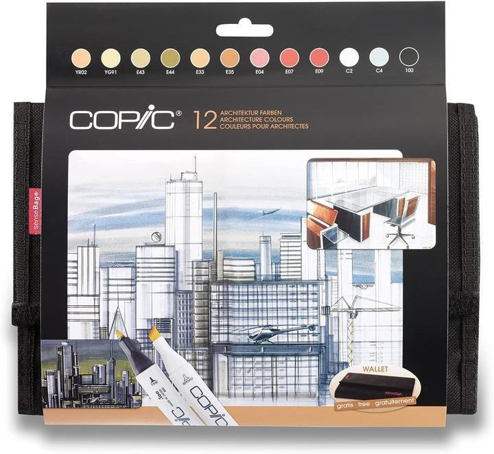 Image du produit Copic Couleurs architecturales (12x)