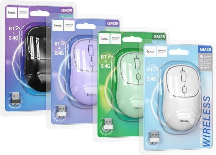 Actual product image Hoco BT Mouse GM25, 1600DPI, white (Wireless)