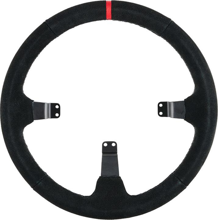 Actual product image Asetek SimSports Lenkradkranz, gewölbt, 340 mm - schwarz, wildleder