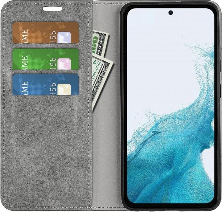Produktbild Cover-Discount Galaxy A54 - Stand Flip Case Hülle grau (Samsung Galaxy A54 5G)
