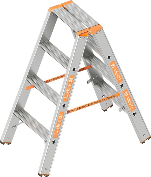 Produktbild Layher Stufen-Stehleiter (Klapptritt, 100 cm)