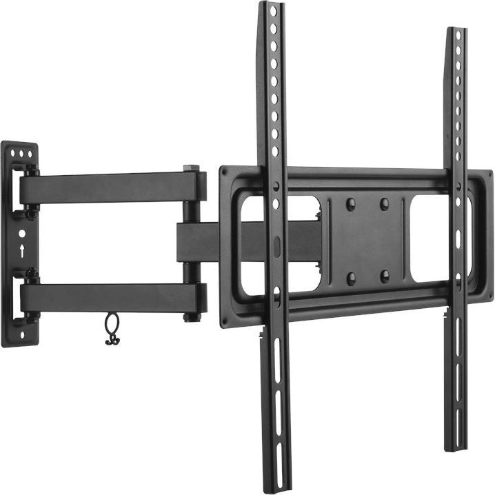 Krüger&Matz Supporto nero per TV LED 32-55 pollici (regolazione verticale e orizzontale), Supporto da parete TV