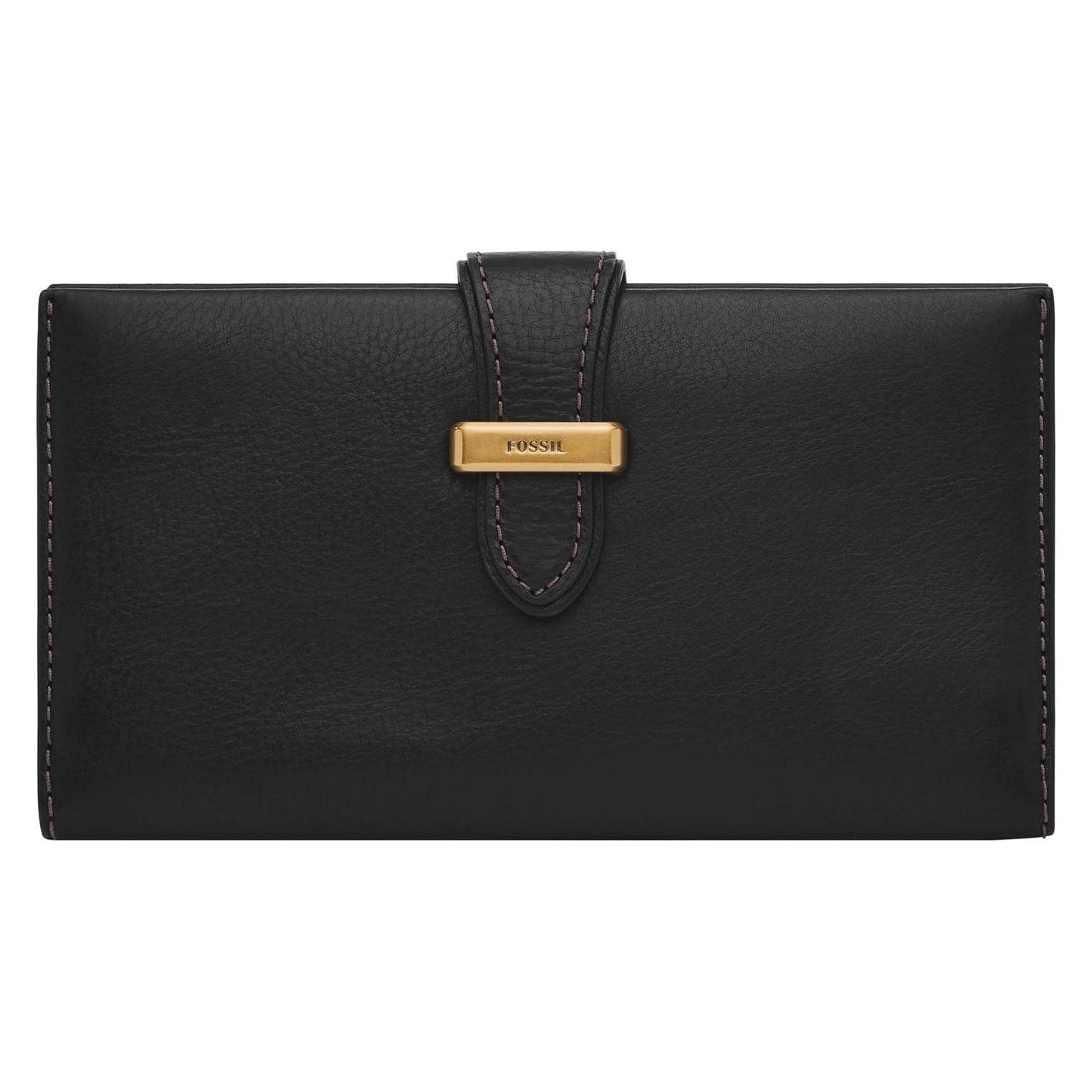 Fossil, Damen, Portemonnaie, Tremont Tab Clutch, Schwarz