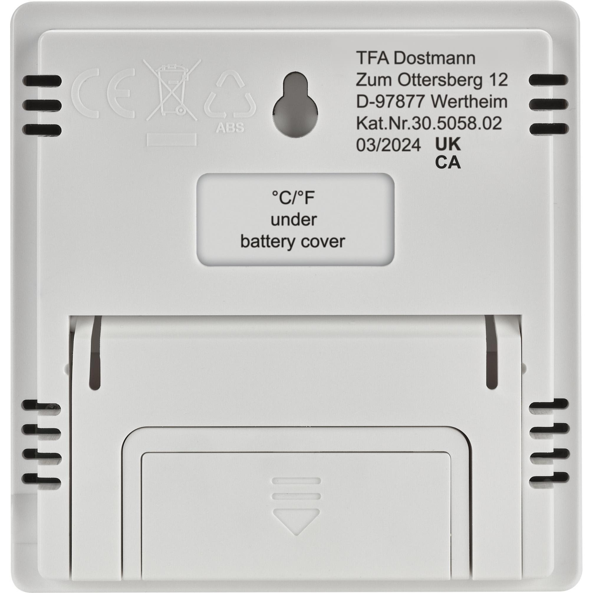Thumbnail - TFA Digitales Thermo-Hygrometer, Thermometer + Hygrometer, Weiss