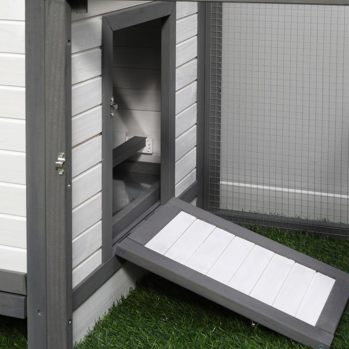 Image du produit PawHut Poulailler avec enclos extérieur