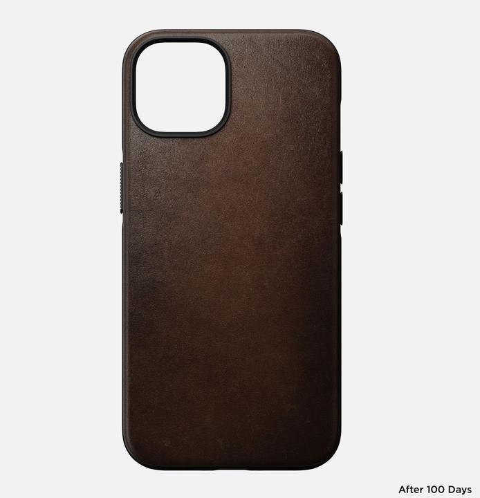 Produktbild Nomad Back Cover Modern Leather iPhone 14 Braun (Apple iPhone 14)