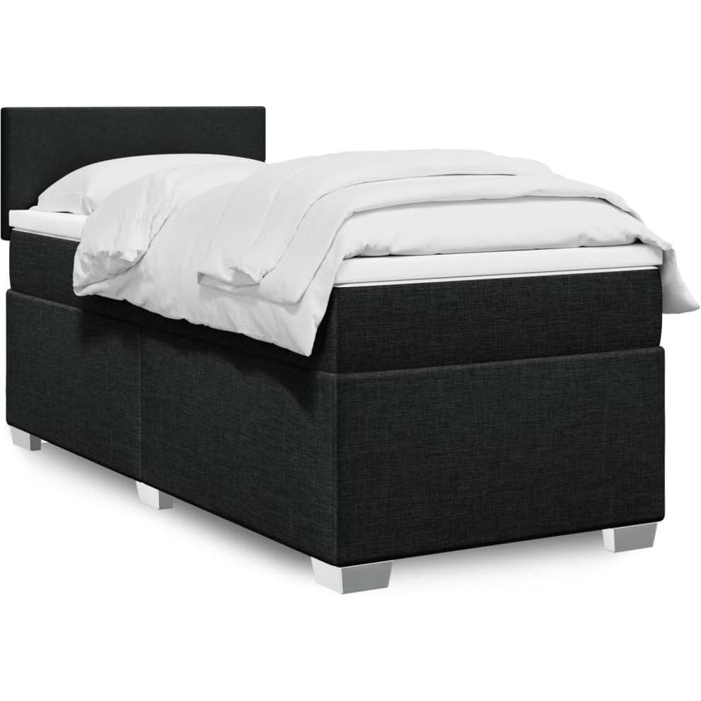 VidaXL, Bett, Bo x springbett mit Matratze 90 x 200 cm Stoff (90 x 200 cm)
