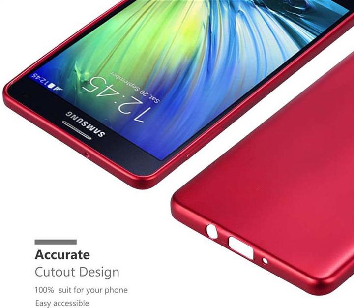 Actual product image Cadorabo TPU Matt Metallic Cover (Samsung Galaxy A7)