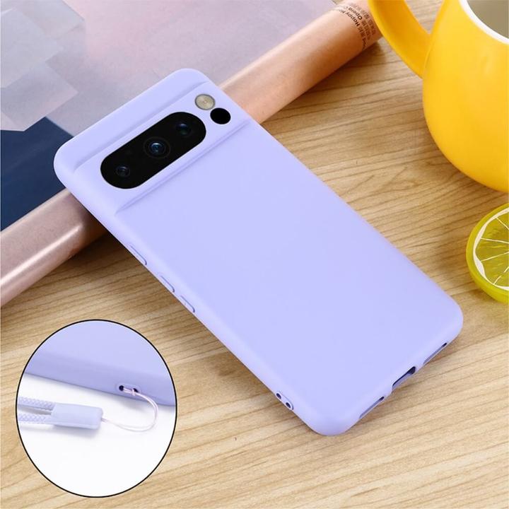 Actual product image Cover-Discount Google Pixel 8 Pro - Silicone rubber case purple (Google Pixel 8 Pro)