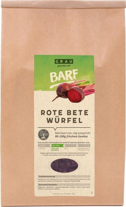 Produktbild Grau BARF-Hunde-Ergänzungsfutter (Adult, 1200 g)