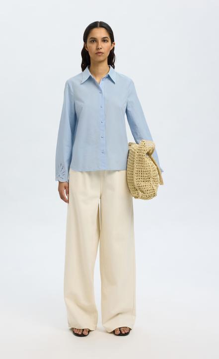 Produktbild Selected Broderie Anglaise Langarmhemd (42)