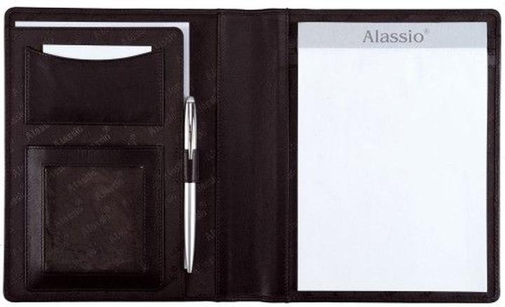Actual product image Alassio Schreibmappe "BORMIO", A5, Nappa-Leder, schwarz (A5, 1 x)