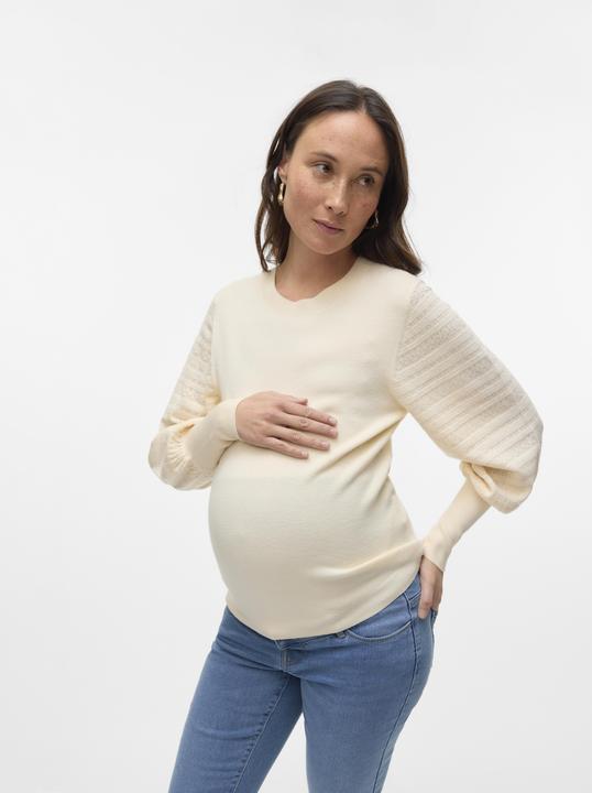 Image du produit Vero Moda Maternity Coupe normale Col rond Longues manches Pull tricoté Haut (XL)