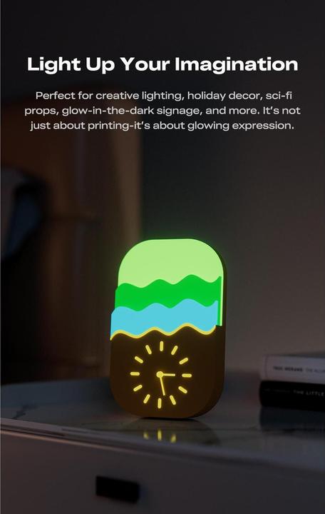 Produktbild Creality Filament PLA Luminous Blau 1.7 mm 1.29 kg (PLA, 1290 g)