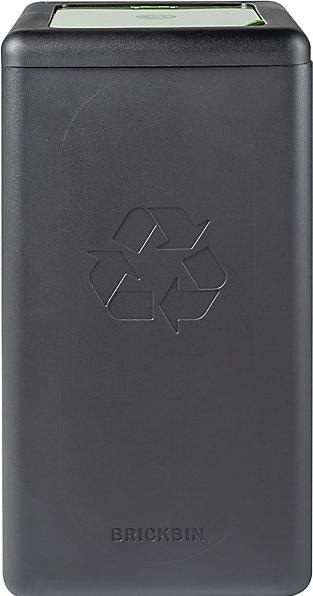 Image du produit ReinigungsBerater Système de tri des déchets BrickBin Récipient pour déchets organiques noir vert 65 L Porte-sacs (65 l)