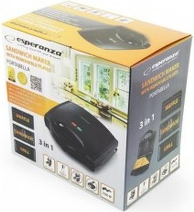 Actual product image Esperanza EKT006K Sandwich Toaster