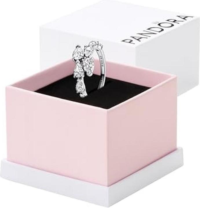 Image du produit Pandora Anneau de ruban à chevauchement scintillant (54, Argent 925)