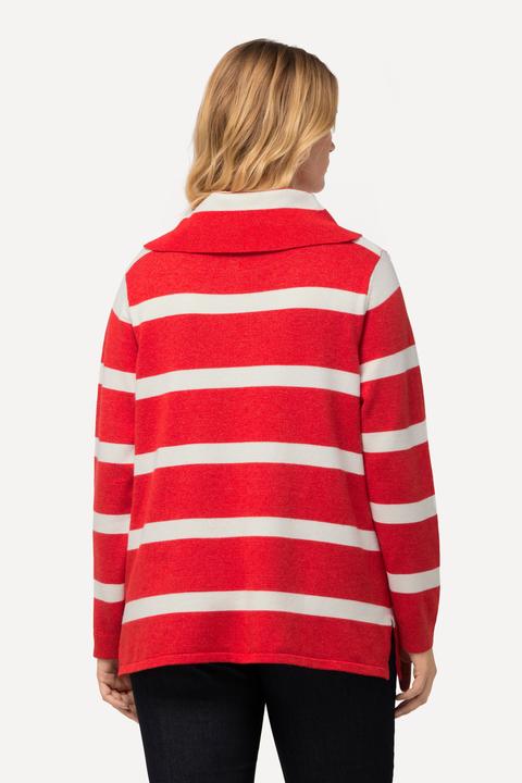 Produktbild Ulla Popken Rollkragen-Pullover, Ringel, kurz, Langarm (50, 52)