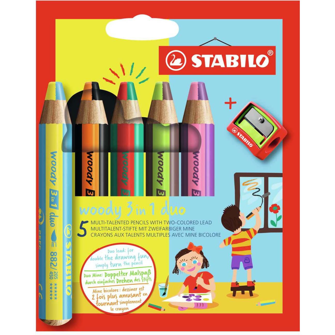 STABILO, Malstifte, Woody (Sortiert, 5 x)