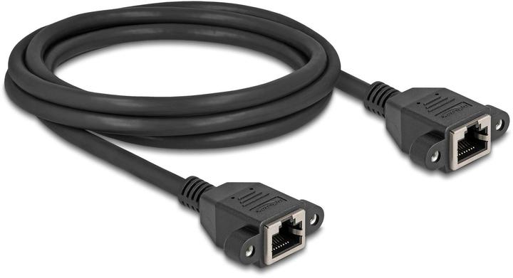 Image du produit Delock Netzwerk Verlängerungskabel S/FTP RJ45 Buchse zu RJ45 (S/FTP, SFTP, CAT6a, 2 m)