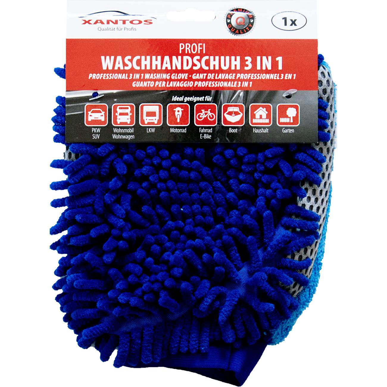 Thumbnail - Xantos, Fahrzeugreinigung Zubehör, Chenille-Waschhandschuh 3in1