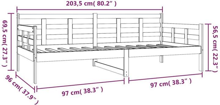 Image du produit vidaXL Tagesbett (90 x 200 cm)