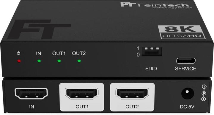 Productafbeelding FeinTech SP210 HDMI 2.1 Splitter 1 In 2 Out | 4K 120Hz | Downscaler