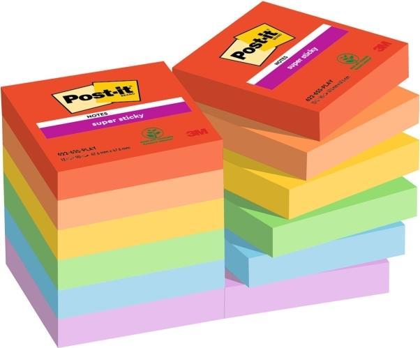 Immagine prodotto Post-it Super Sticky Playful (47.60 x 47.60 mm)