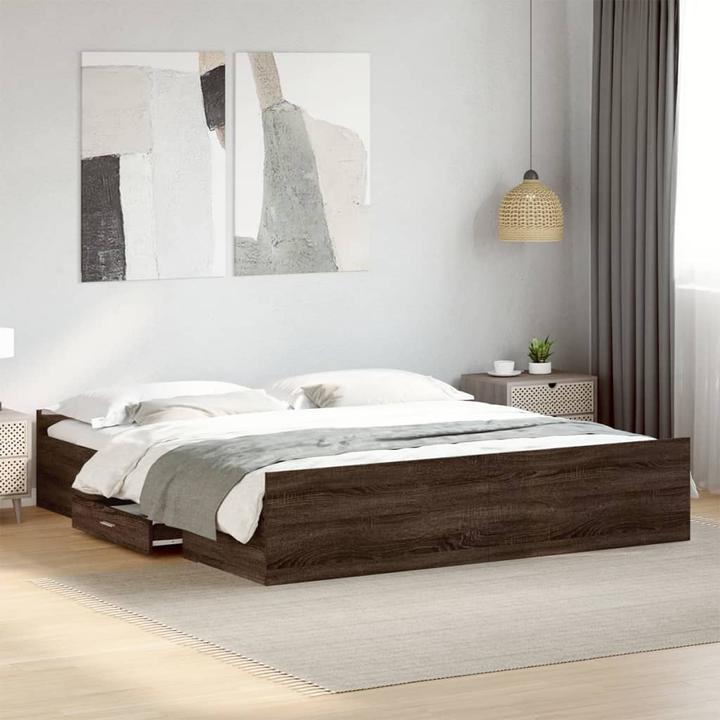 Produktbild VidaXL Bettgestell mit Schubladen (200 x 200 cm)