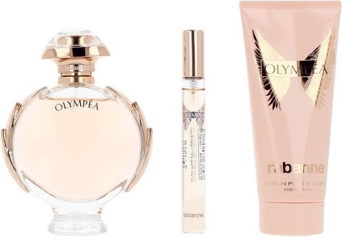 Paco Rabanne Olympea Eau De Parfum Spray Set 80ml Spray 100ml Body Lotion 10ml Eau De Parfum (Perfume set)