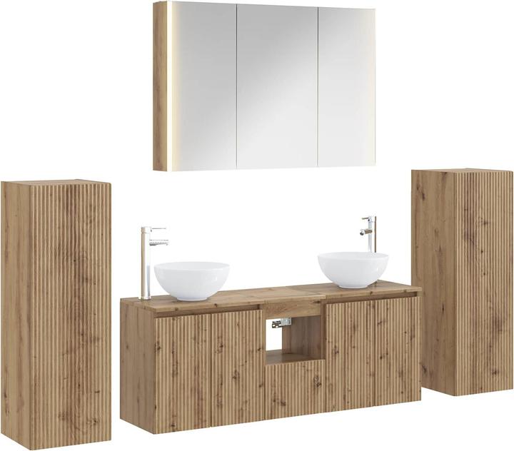 Produktbild vidaXL LED Badezimmer Set (15.50 x 100 x 70 cm)