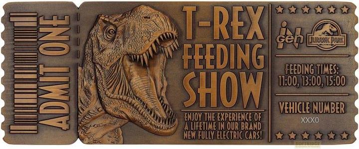 Image du produit Fanattik Réplique de Jurassic Park 1/1 Feeding Show Ticket