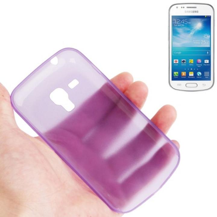 Produktbild König Design Schutzhülle Case Ultra Dünn 0,3mm für Handy Samsung Galaxy Trend Duos / S7562 Lila / Violett Transpa (Samsung Galaxy Trend Duos)
