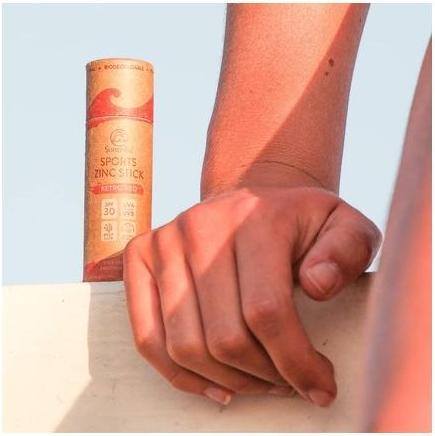 Actual product image Suntribe Bio-Sonnenstift Retro Red (Sun stick, Sun cream face, SPF 30, 33 ml, 1 g)