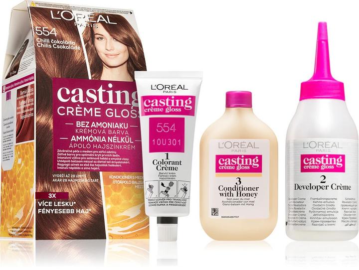 Actual product image L'Oréal Paris Loreal Professionnel - Hair Colour Casting Crème Gloss 554 Chilli Chocolate (Chilli Chocolate)