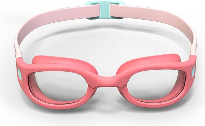 Immagine prodotto Nabaiji Occhialini da nuoto piccoli trasparenti - Rosa tenue/turchese (S)