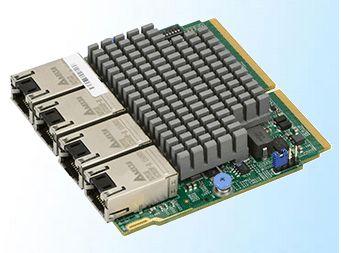 Actual product image Supermicro Aoc-Mtg-I4tm: Siom 4x 10gbe (Mini PCI Express)