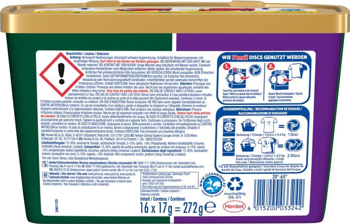 Productafbeelding Persil 4in1 Schijven Kleur (16 Wascycli, Peulen wassen)