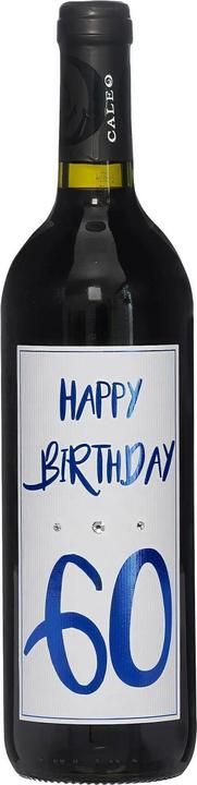Dreams and Fantasy Geschenkidee Rotwein Happy Birthday 60 Blau, 750 ml