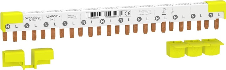 Schneider Electric Acti9 Phasenschiene Stift, 1P+N, 9mm- A9XPC612