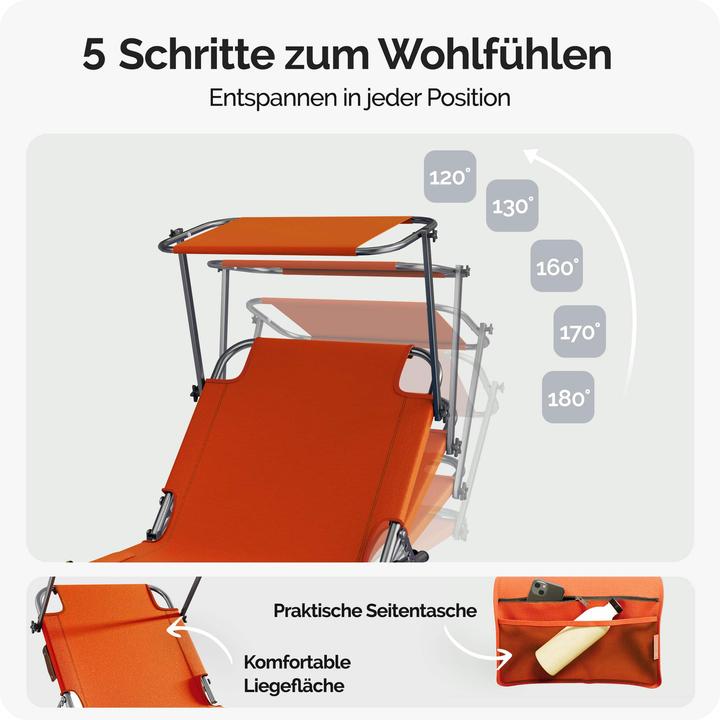 Produktbild Casaria Sonnenliege (190 cm)
