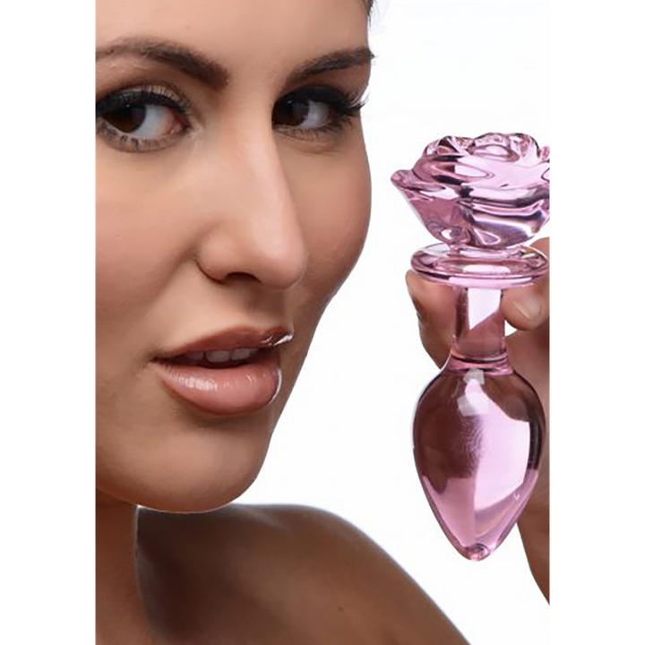 Produktbild XR Brands Glass Large Anal Plug Rose