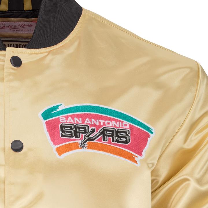Immagine prodotto Mitchell & Ness M&N Veste leggera in raso - San Antonio Spurs oro (M)
