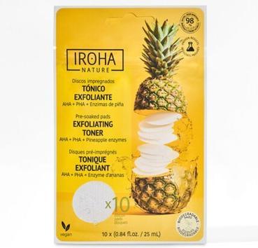 Image du produit Iroha Nature Nature Toner Pads Exfoliating and Brightening (Lingettes nettoyantes pour le visage)